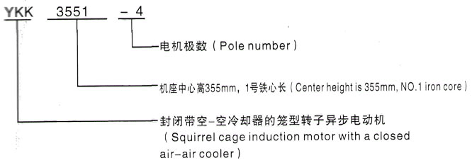 YKK系列(H355-1000)高压YKK4503-4三相异步电机西安泰富西玛电机型号说明